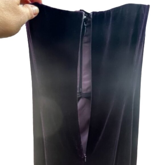 Emporio Armani NWOT Women's Strapless Purple Velvet Mini Dress Party EUR 36 US 6 - Picture 9 of 15